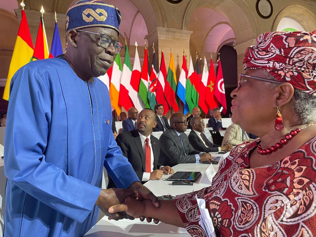 President Bola Tinubu and Ngozi Okonjo Iweala