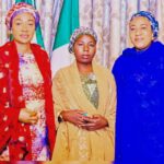 First lady welcomes rescued Chibok girl