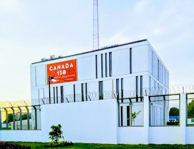 Side View of The High Commission of the Canadian Embassy to Nigeria