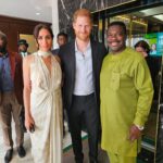 Prof Mike Ozekhome, SAN, with the Duke of Sussex, Prince Harry and his wife Meghan