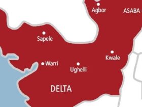 Map of Delta State spotting near by towns the rural roads are to be built.