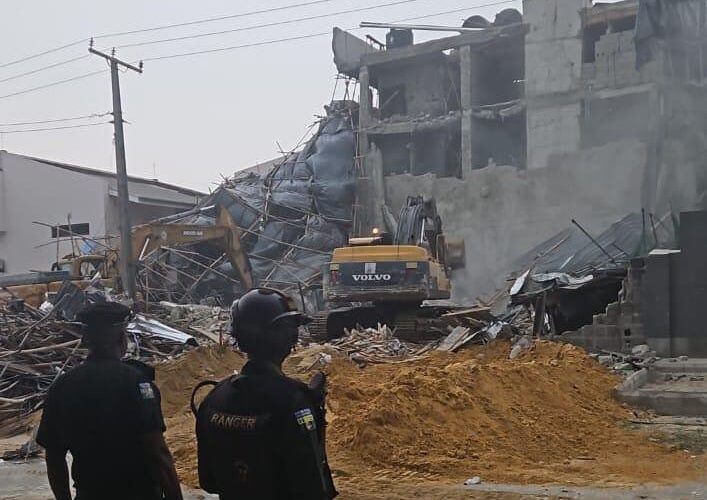 Lagos collapsed building