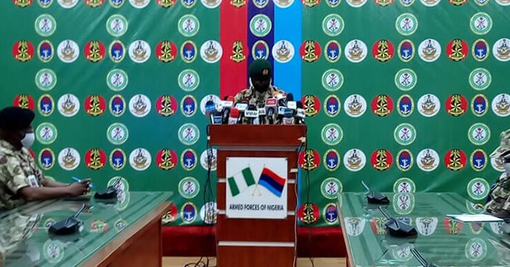 The Defence Headquaters giving an update on Armed Forces operations.
