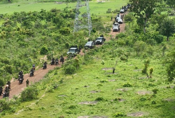 Troops of 6 Brigade Nigerian Army during the clearance operation