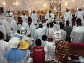 His Most Eminence Baba-Aladura Bob-Manuel praying