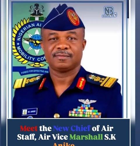 Air Vice Marshall S.K.Aneke Chief of the Air Staff.