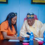 Seated From The Left Is The Pioneer Female Managing Director/ Chief Executive of FAAN , Mrs. Olubunmi Oluwaseun Kuku, while on The Right Is His Excellency, Abdullahi Umar Ganduje PhD, The Chairman, Governing Board of FAAN.